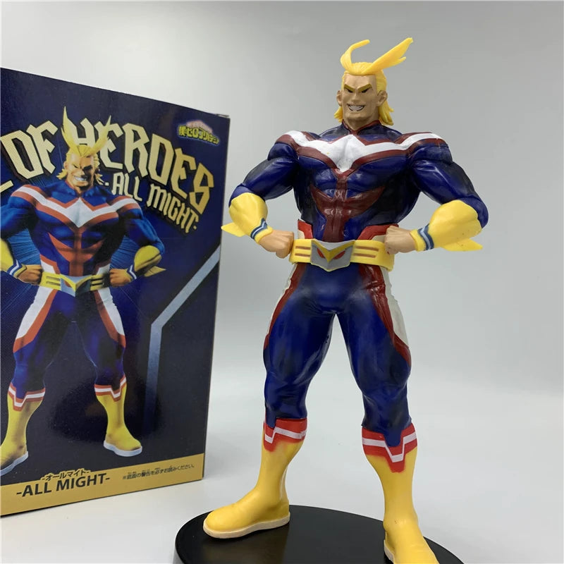 Figura My Hero Academia de 20 cm | Mira a All Might en su icónica pose de poder, capturada en una figura de PVC de alta calidad. Ideal para fans de My Hero Academia y una colección heroica perfecta.