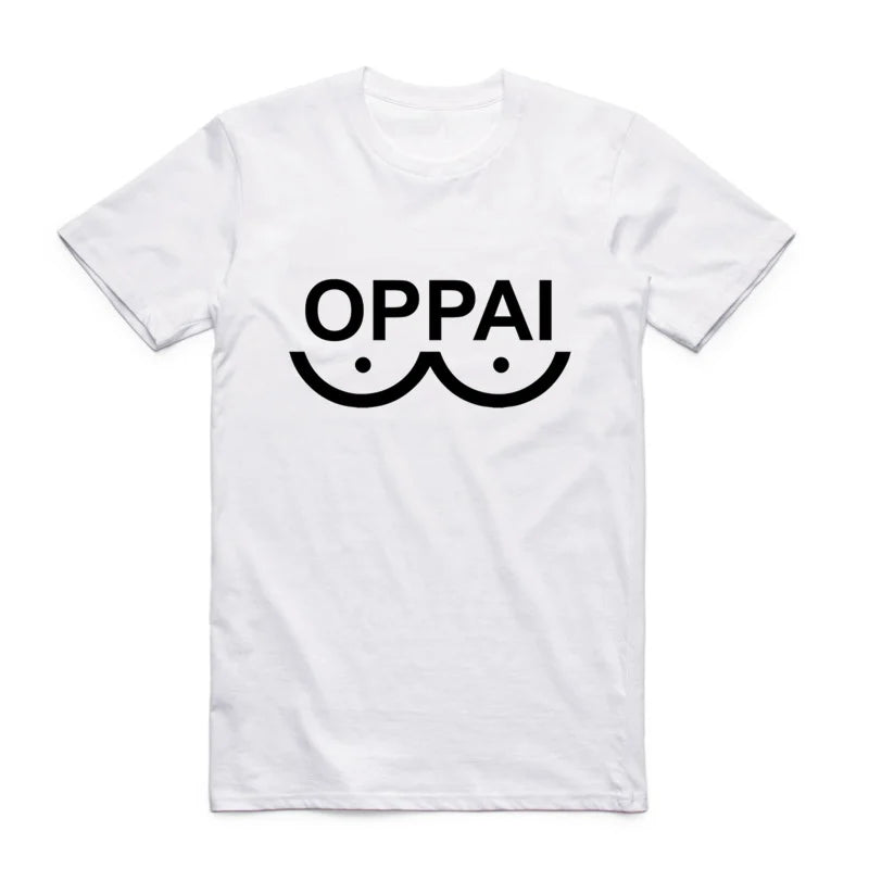 Camiseta de algodón para hombre y mujer. Impresión del personaje Saitama de One Punch Man con diseños únicos. Perfecta para el verano, con cuello redondo y manga corta.
