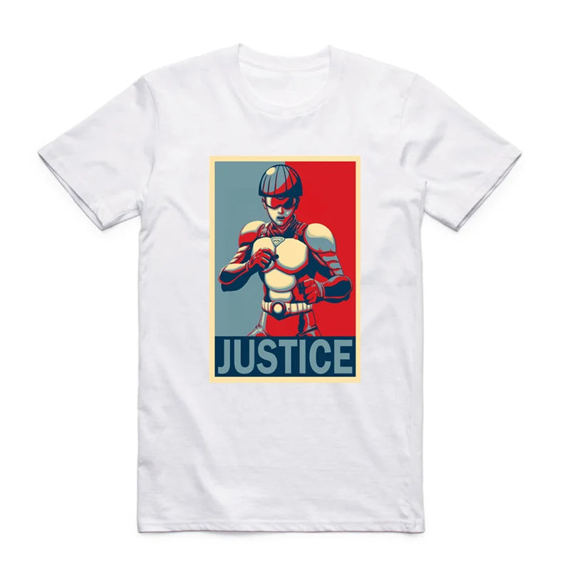 Camiseta de algodón para hombre y mujer. Impresión del personaje Saitama de One Punch Man con diseños únicos. Perfecta para el verano, con cuello redondo y manga corta.