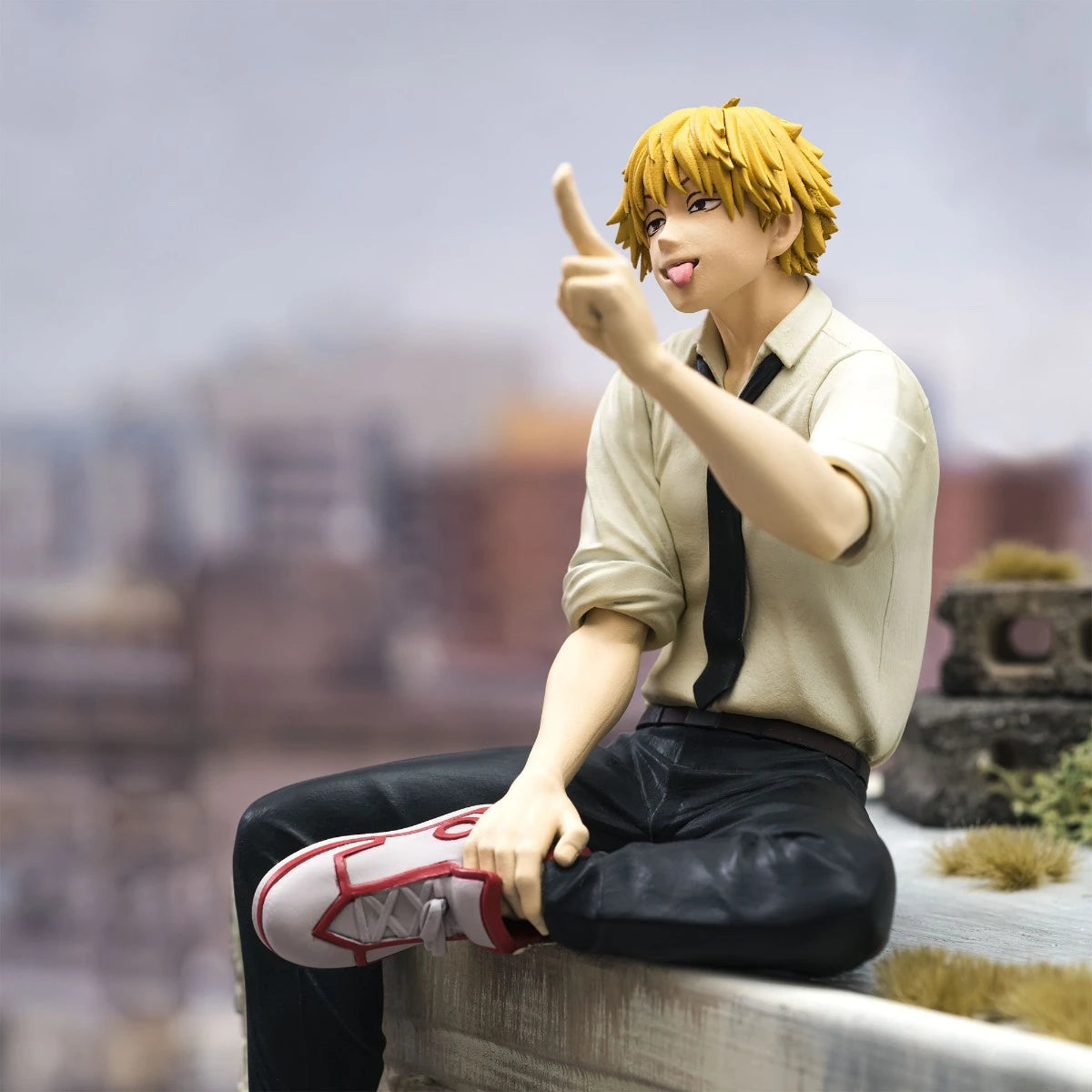 Figura de hombre de motosierra Chokonose Original SEGA PM de 14-15cm | Maquetas de PVC que representan a Power, Denji y Hayakawa Aki. Perfecto como regalo, decoración de escritorio o coleccionable para los fans del anime Chainsaw Man.