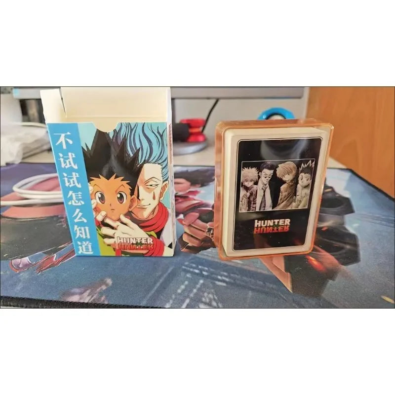 Cartes à Hunter X Hunter | Jeu de cartes à jouer illustré avec les personnages de Hunter X Hunter. Idéal pour les fans de l’anime, ce jeu de cartes est un excellent accessoire pour des moments ludiques ou comme cadeau