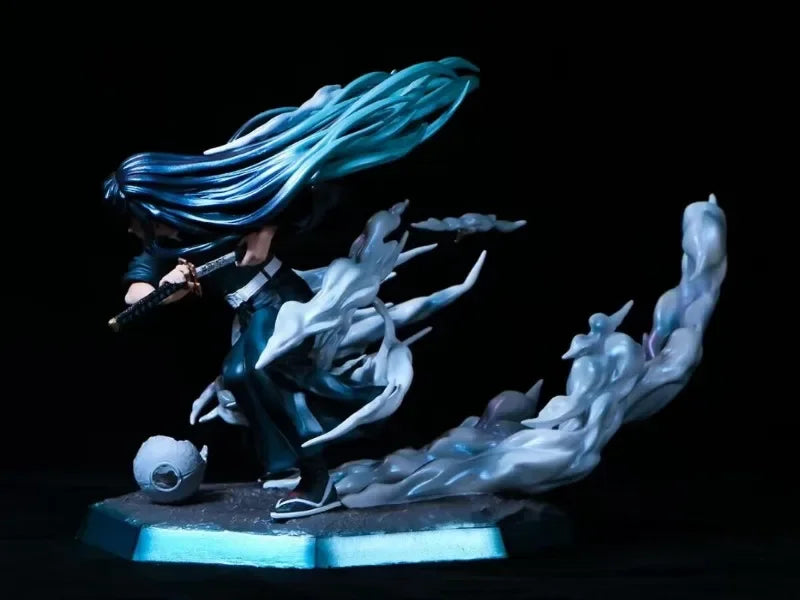 Figuras de Demon Slayer | Figuras que representan a Zenitsu, Kanroji, Akaza, Shinobu, Muichiro, Kyojuro y Kokushibo. Perfectas para decorar un escritorio o estante, estas figuras detalladas son ideales para los fanáticos de Demon Slayer.