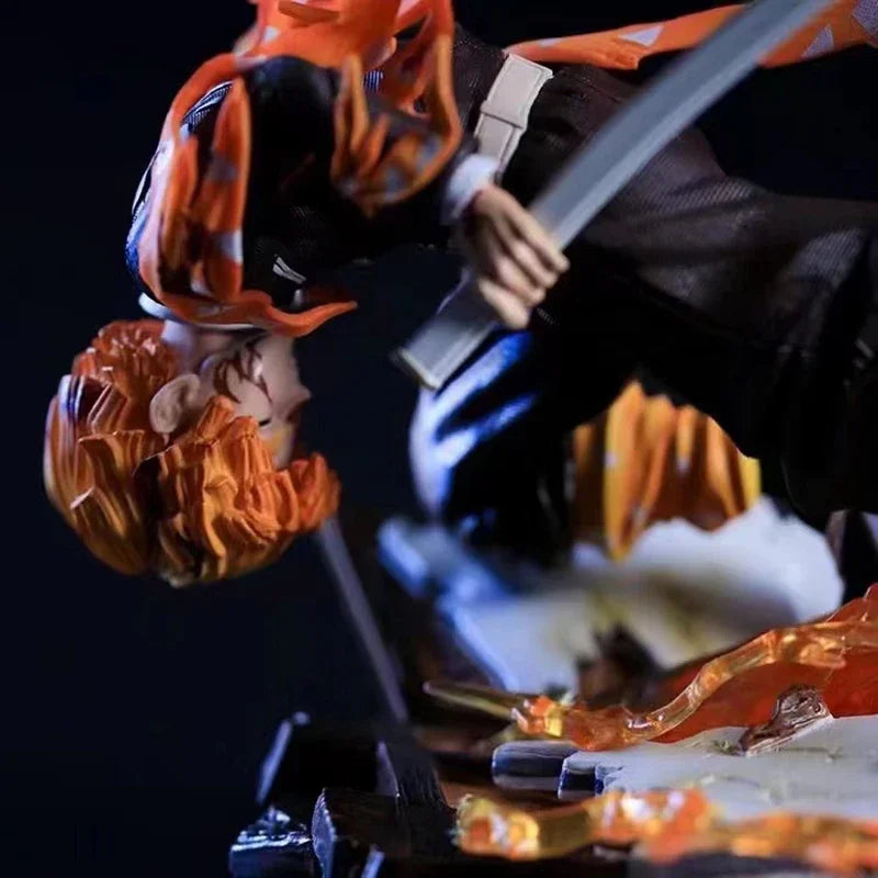 Figuras de Demon Slayer | Figuras que representan a Zenitsu, Kanroji, Akaza, Shinobu, Muichiro, Kyojuro y Kokushibo. Perfectas para decorar un escritorio o estante, estas figuras detalladas son ideales para los fanáticos de Demon Slayer.