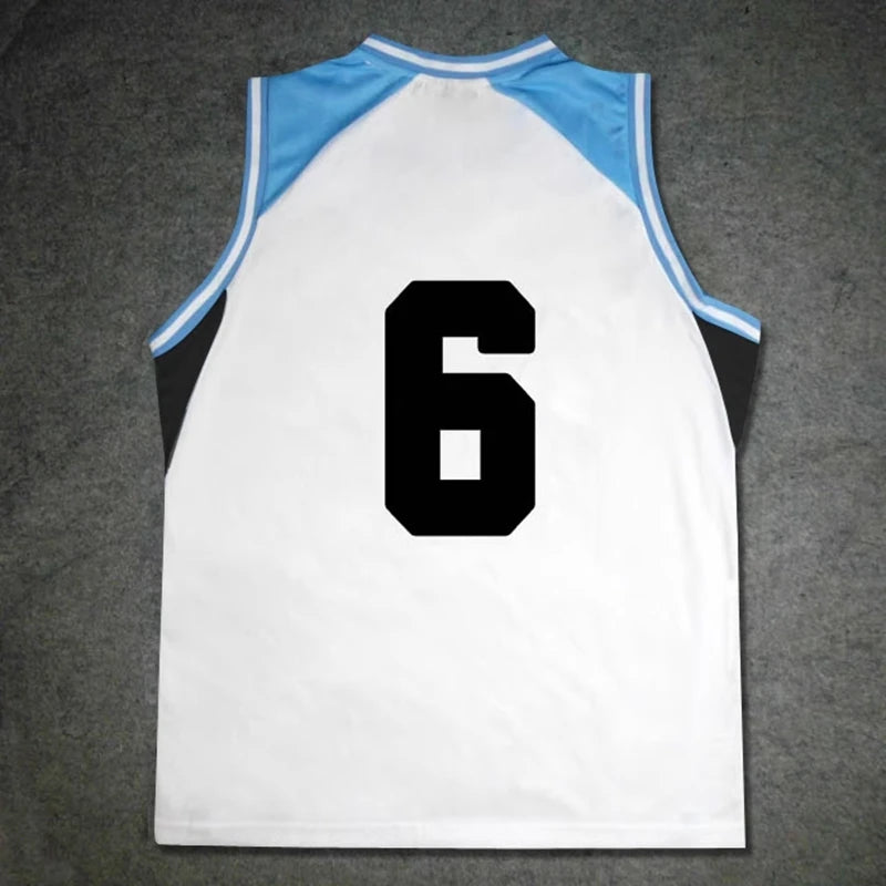 Ensemble de sport Kuroko no Basket Rakuzan | Uniforme de basket Rakuzan inspiré de l'équipe d'Akashi Seijuro. Comprend un t-shirt et un short. Parfait pour le cosplay ou les sports.