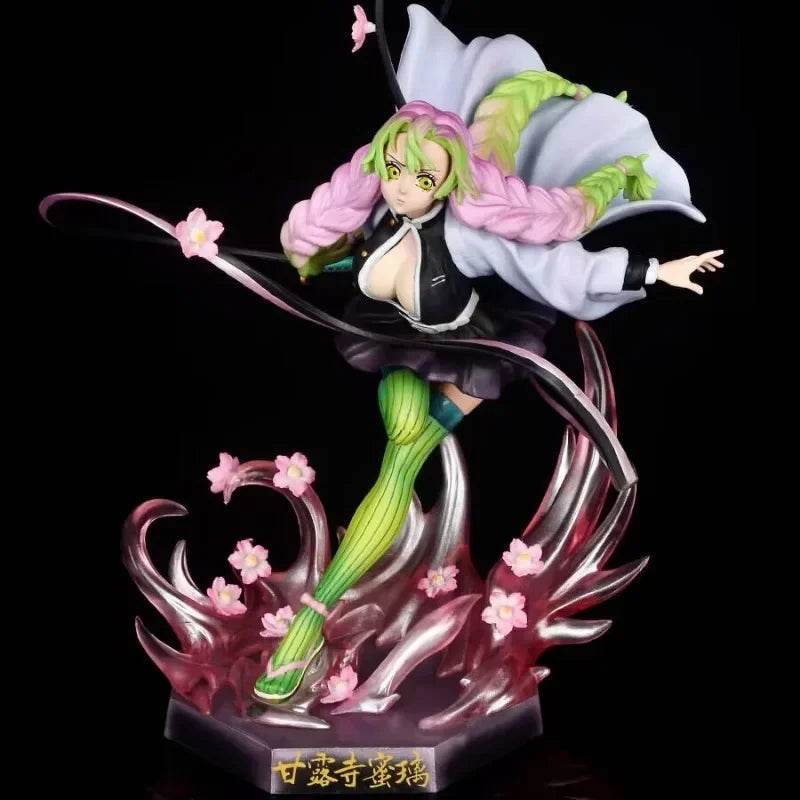 Figuras de Demon Slayer | Figuras que representan a Zenitsu, Kanroji, Akaza, Shinobu, Muichiro, Kyojuro y Kokushibo. Perfectas para decorar un escritorio o estante, estas figuras detalladas son ideales para los fanáticos de Demon Slayer.