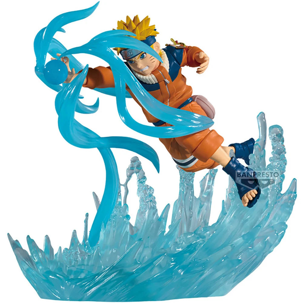 Figura 12cm Bandai Banpresto Edición Combinada Batalla | Figuras de acción originales de Sasuke Uchiha y Naruto Uzumaki en pleno combate. Modelos decorativos perfectos para aficionados y niños.