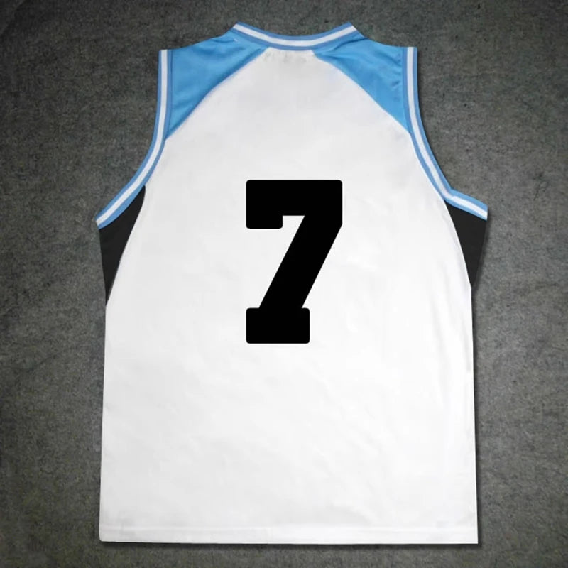 Ensemble de sport Kuroko no Basket Rakuzan | Uniforme de basket Rakuzan inspiré de l'équipe d'Akashi Seijuro. Comprend un t-shirt et un short. Parfait pour le cosplay ou les sports.