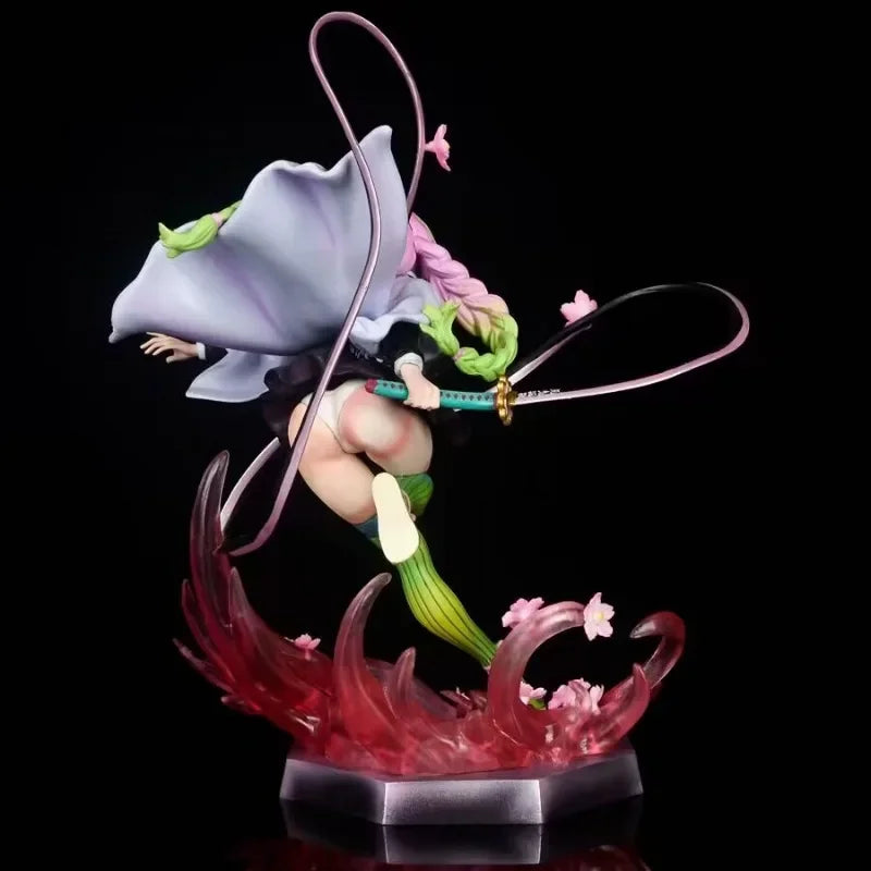 Figuras de Demon Slayer | Figuras que representan a Zenitsu, Kanroji, Akaza, Shinobu, Muichiro, Kyojuro y Kokushibo. Perfectas para decorar un escritorio o estante, estas figuras detalladas son ideales para los fanáticos de Demon Slayer.