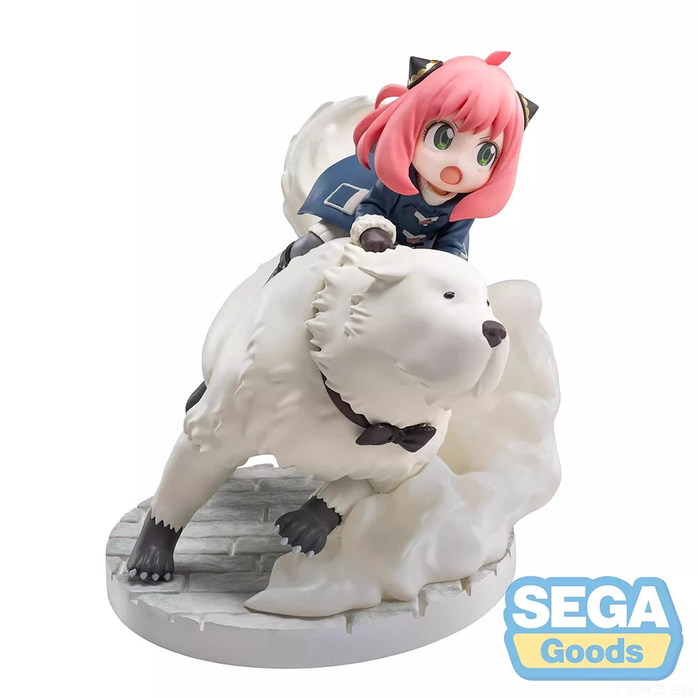 16cm Figurine SEGA Luminasta Spy x Family | Anya & Bond Forger, modèle de collection inspiré de la mission Extend, parfait pour les fans de l'anime et les collectionneurs