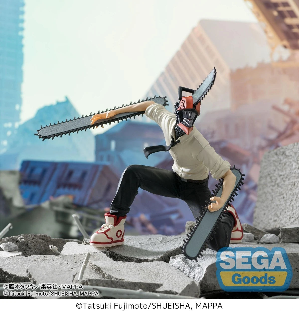 Figura de hombre de motosierra Chokonose Original SEGA PM de 14-15cm | Maquetas de PVC que representan a Power, Denji y Hayakawa Aki. Perfecto como regalo, decoración de escritorio o coleccionable para los fans del anime Chainsaw Man.