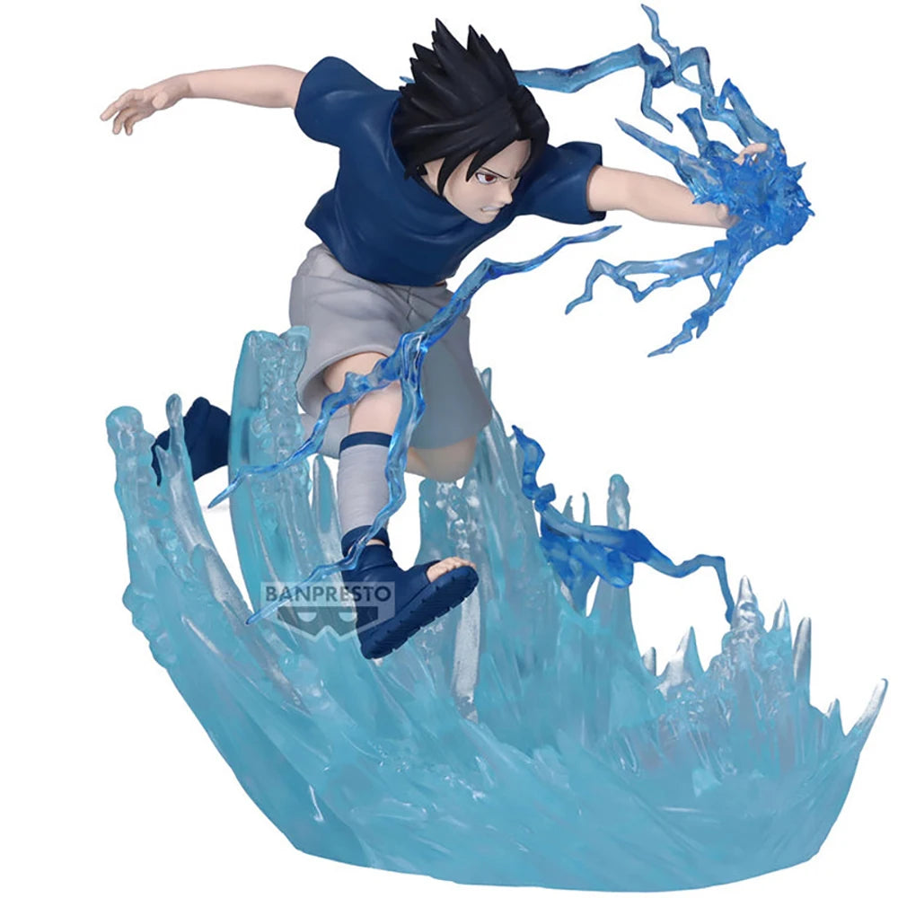 Figura 12cm Bandai Banpresto Edición Combinada Batalla | Figuras de acción originales de Sasuke Uchiha y Naruto Uzumaki en pleno combate. Modelos decorativos perfectos para aficionados y niños.