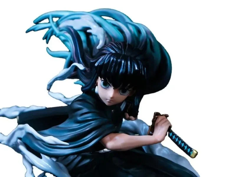 Figuras de Demon Slayer | Figuras que representan a Zenitsu, Kanroji, Akaza, Shinobu, Muichiro, Kyojuro y Kokushibo. Perfectas para decorar un escritorio o estante, estas figuras detalladas son ideales para los fanáticos de Demon Slayer.