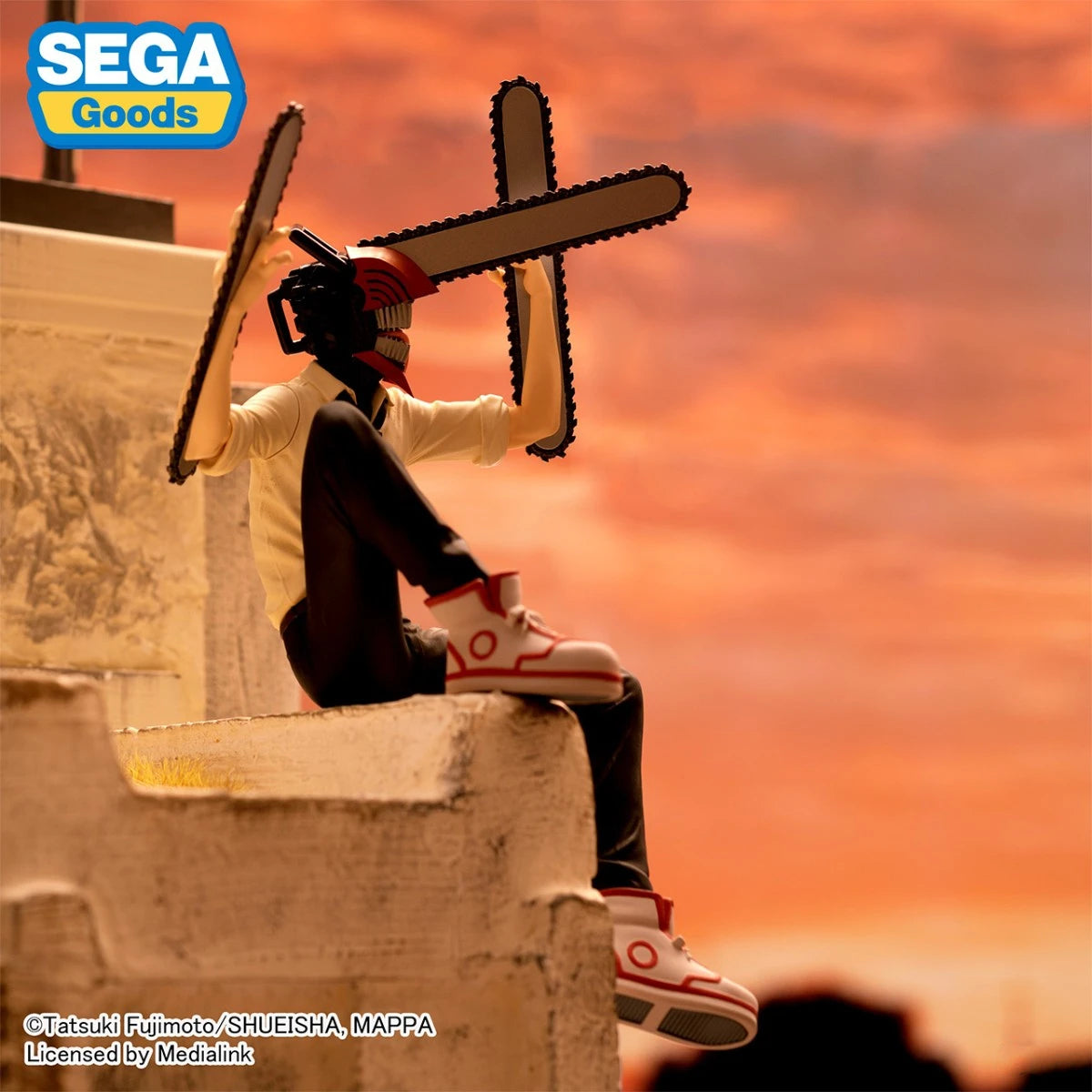 Figura de hombre de motosierra Chokonose Original SEGA PM de 14-15cm | Maquetas de PVC que representan a Power, Denji y Hayakawa Aki. Perfecto como regalo, decoración de escritorio o coleccionable para los fans del anime Chainsaw Man.