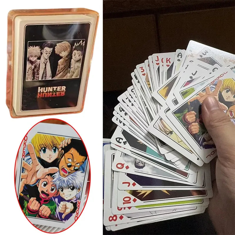 Cartes à Hunter X Hunter | Jeu de cartes à jouer illustré avec les personnages de Hunter X Hunter. Idéal pour les fans de l’anime, ce jeu de cartes est un excellent accessoire pour des moments ludiques ou comme cadeau