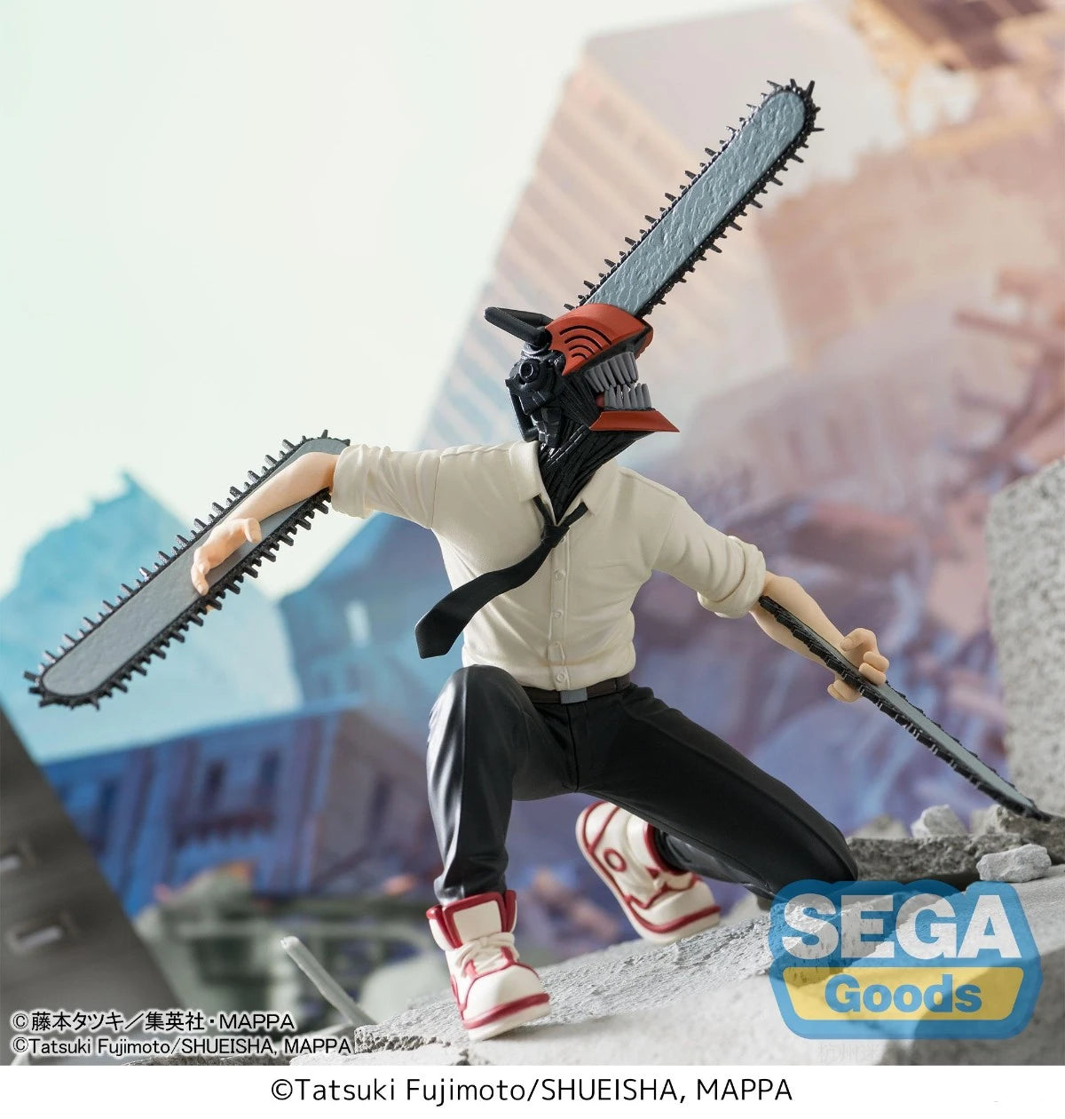 Figura de hombre de motosierra Chokonose Original SEGA PM de 14-15cm | Maquetas de PVC que representan a Power, Denji y Hayakawa Aki. Perfecto como regalo, decoración de escritorio o coleccionable para los fans del anime Chainsaw Man.