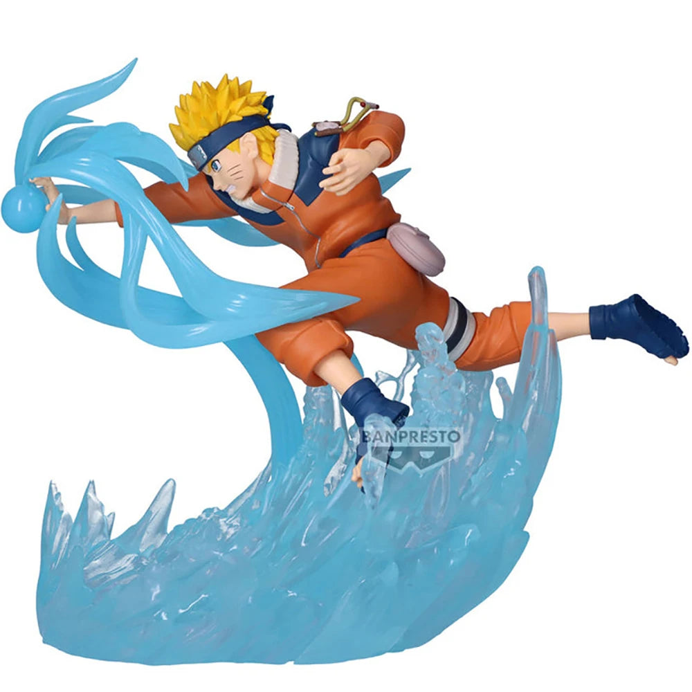 Figura 12cm Bandai Banpresto Edición Combinada Batalla | Figuras de acción originales de Sasuke Uchiha y Naruto Uzumaki en pleno combate. Modelos decorativos perfectos para aficionados y niños.