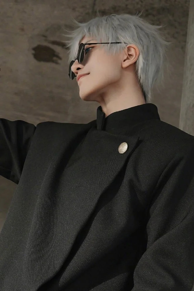 Jujutsu Kaisen Gojo Satoru Cosplay Glasses Eyewear Anime Halloween Black Glasses Costume Props Accessories Cosplay Anime