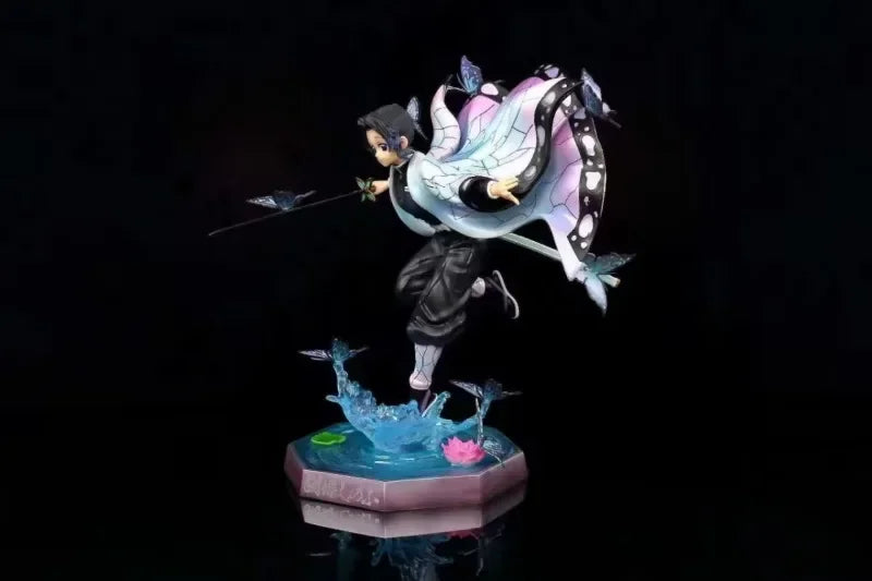 Figuras de Demon Slayer | Figuras que representan a Zenitsu, Kanroji, Akaza, Shinobu, Muichiro, Kyojuro y Kokushibo. Perfectas para decorar un escritorio o estante, estas figuras detalladas son ideales para los fanáticos de Demon Slayer.