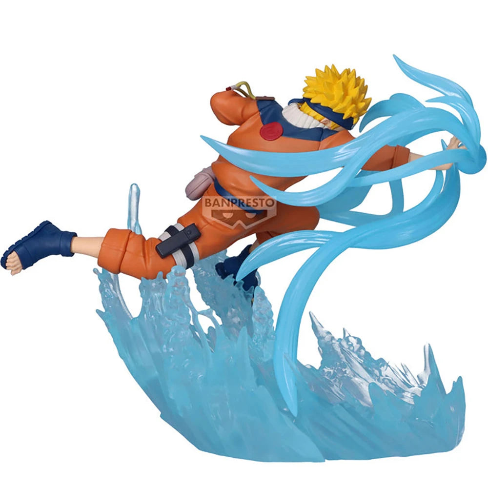 Figura 12cm Bandai Banpresto Edición Combinada Batalla | Figuras de acción originales de Sasuke Uchiha y Naruto Uzumaki en pleno combate. Modelos decorativos perfectos para aficionados y niños.
