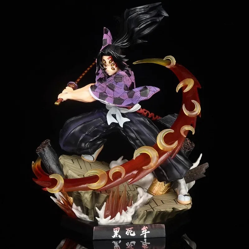 Figuras de Demon Slayer | Figuras que representan a Zenitsu, Kanroji, Akaza, Shinobu, Muichiro, Kyojuro y Kokushibo. Perfectas para decorar un escritorio o estante, estas figuras detalladas son ideales para los fanáticos de Demon Slayer.