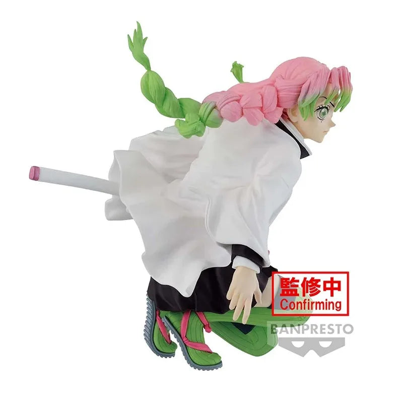 Figura Oficial Demon Slayer de 14cm BANDAI BANPRESTO | Modelo detallado en PVC de Kanroji Mitsuri, el Pilar del Amor, perfecto para fans y coleccionistas del anime.