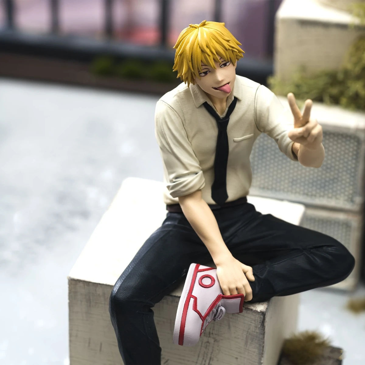 Figura de hombre de motosierra Chokonose Original SEGA PM de 14-15cm | Maquetas de PVC que representan a Power, Denji y Hayakawa Aki. Perfecto como regalo, decoración de escritorio o coleccionable para los fans del anime Chainsaw Man.