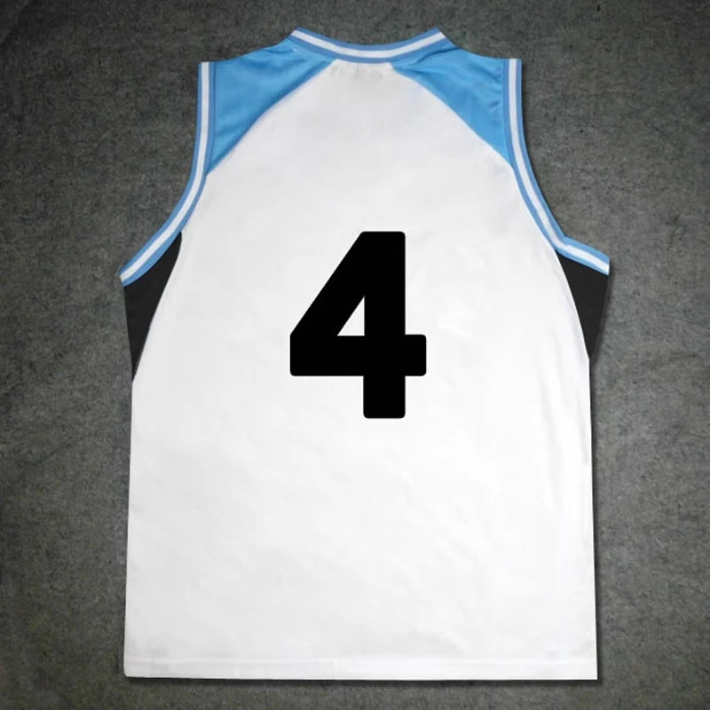 Ensemble de sport Kuroko no Basket Rakuzan | Uniforme de basket Rakuzan inspiré de l'équipe d'Akashi Seijuro. Comprend un t-shirt et un short. Parfait pour le cosplay ou les sports.