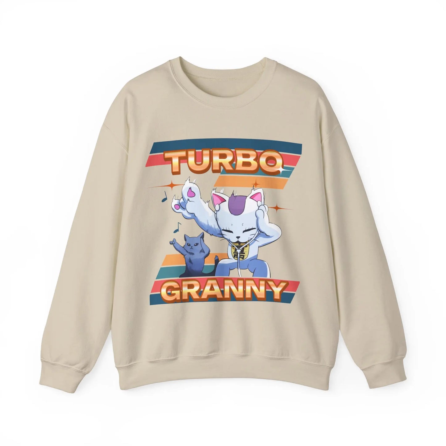 Esta sudadera unisex destaca el gato Mémé TURBO de DAN DA DAN. Diseñado para los fanáticos del anime, combina comodidad y estilo mientras expresa tu amor por esta popular serie.
