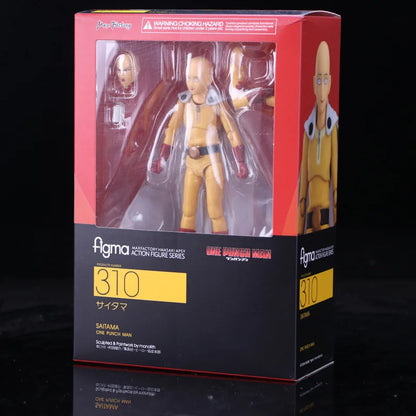 Figura Figma 310 ONE PUNCH MAN de 16 cm | Figura de PVC de Saitama (One Punch Man), modelo articulado con piezas intercambiables. Un coleccionable detallado, ideal para fans y coleccionistas del anime.