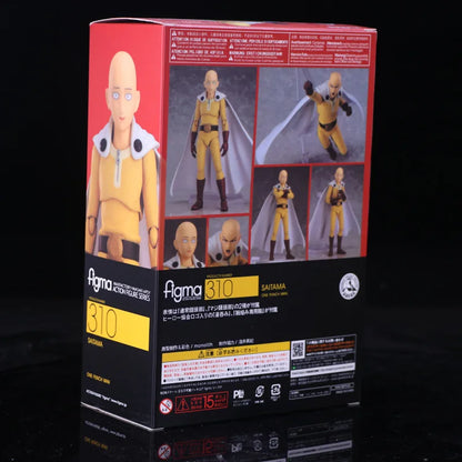 Figura Figma 310 ONE PUNCH MAN de 16 cm | Figura de PVC de Saitama (One Punch Man), modelo articulado con piezas intercambiables. Un coleccionable detallado, ideal para fans y coleccionistas del anime.