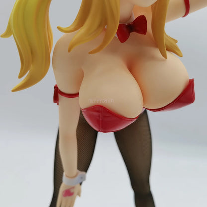 Figura de cola de hada de 38 cm | Figura de PVC de Lucy Heartfilia disfrazada de conejita. Esta figura detallada ofrece un diseño premium. Un modelo de colección perfecto para fans.