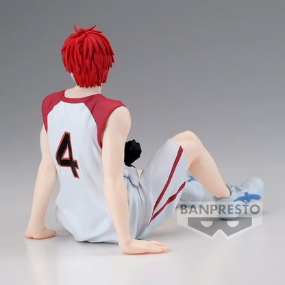 Figuras BANDAI BANPRESTO Kuroko's Basketball ÚLTIMO PARTIDO | Figuras de anime de Kuroko, Kagami, Aomine, Akashi, Murasakibara, Kise y Midorima en pose informal con el cachorro Kuro Junior. Ideal para aficionados y coleccionistas.