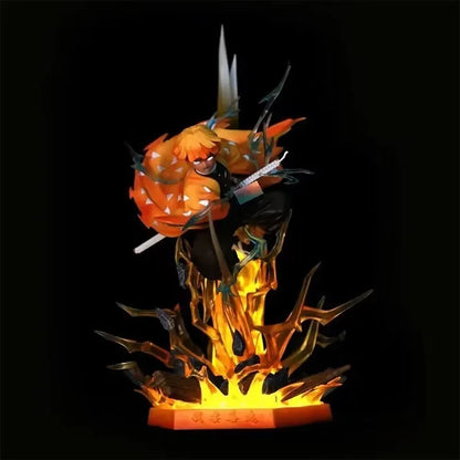 Figuras de Demon Slayer | Figuras que representan a Zenitsu, Kanroji, Akaza, Shinobu, Muichiro, Kyojuro y Kokushibo. Perfectas para decorar un escritorio o estante, estas figuras detalladas son ideales para los fanáticos de Demon Slayer. 