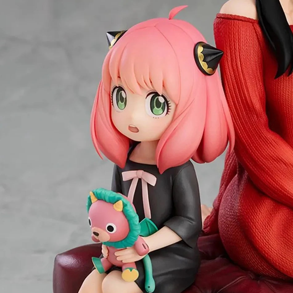 Figuras ESPÍA×FAMILIAR de 15 cm | Figuras que representan a Anya y Yor Forger. Ideal como decoración de mesa, esta detallada figura es perfecta para niños y fanáticos de SPY×FAMILY. Una gran opción de regalo para los amantes del anime. 