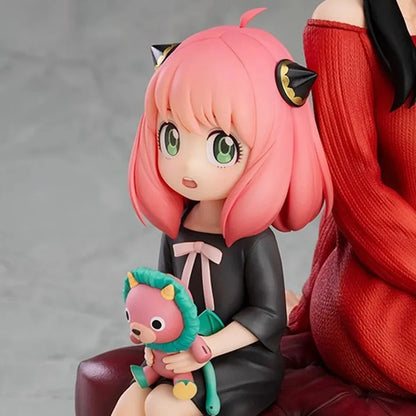 Figuras ESPÍA×FAMILIAR de 15 cm | Figuras que representan a Anya y Yor Forger. Ideal como decoración de mesa, esta detallada figura es perfecta para niños y fanáticos de SPY×FAMILY. Una gran opción de regalo para los amantes del anime. 