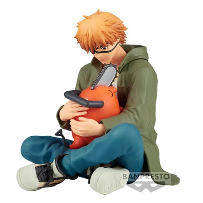 Figura Bandai Banpresto de 12 cm (Colección Break Time Vol. 1) Hombre motosierra | Modelo de acción de Denji y Pochita, perfecto como regalo para coleccionistas y fans del anime.