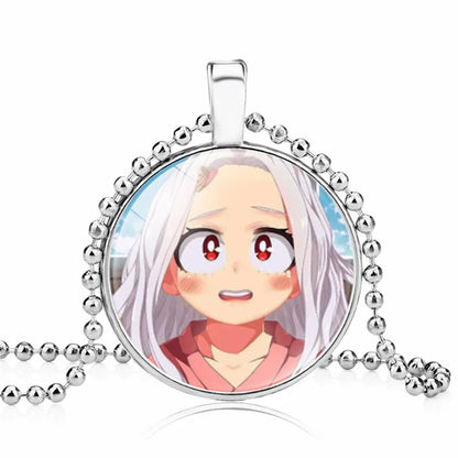 Collar My Hero Academia con un elegante colgante redondo, inspirado en los personajes de My Hero Academia. Accesorio ideal para completar un look o regalar