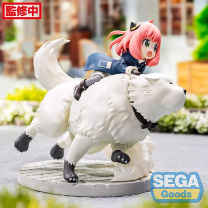 Figura SEGA Luminasta Spy x Family de 16 cm | Anya &amp; Bond Forger, modelo coleccionable inspirado en la misión Extend, perfecto para fans y coleccionistas del anime. 
