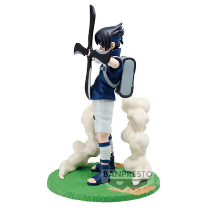 Figura Bandai Banpresto de 12 cm (Edición Memorable Saga) Naruto | Modelo de acción anime de Sasuke Uchiha, adorno coleccionable de PVC. Un regalo perfecto para los fans de Naruto y los niños.