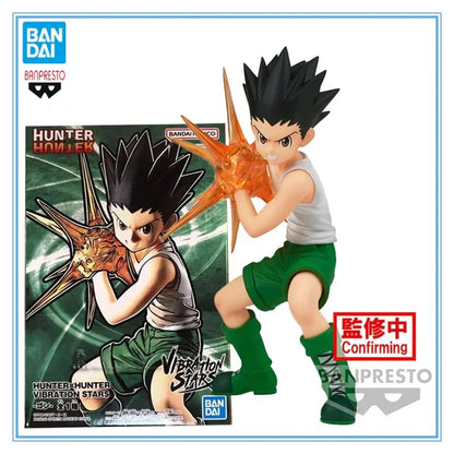 Figura Bandai Banpresto de 11 cm (edición de estrellas vibratorias) Hunter x Hunter | Maqueta en PVC que representa a Gon Freecss. Perfecto para colecciones y como regalo para fans del anime.