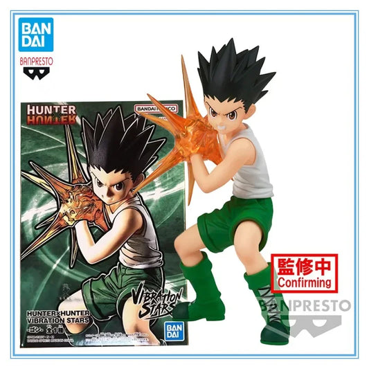Figura Bandai Banpresto de 11 cm (edición de estrellas vibratorias) Hunter x Hunter | Maqueta en PVC que representa a Gon Freecss. Perfecto para colecciones y como regalo para fans del anime.