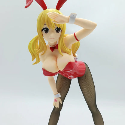 Figura de cola de hada de 38 cm | Figura de PVC de Lucy Heartfilia disfrazada de conejita. Esta figura detallada ofrece un diseño premium. Un modelo de colección perfecto para fans.