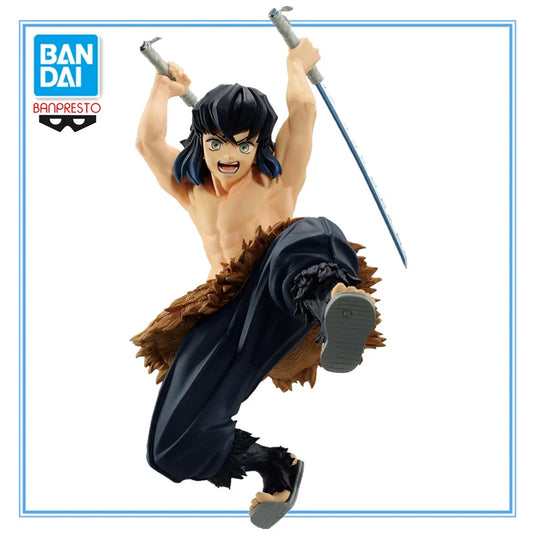 Figura BANDAI Edición Demon Slayer VIBRATION STARS de 13 cm | Figura de acción de PVC de alta calidad que representa a Hashibira Inosuke. Perfecto para coleccionistas y como regalo para fans.