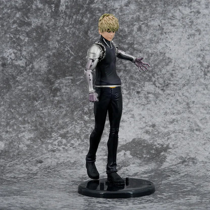Figura One Punch Man de 21 cm | Figura detallada de Genos, héroe cyborg de One Punch Man. Perfecto para colecciones o como regalo para fanáticos del anime.