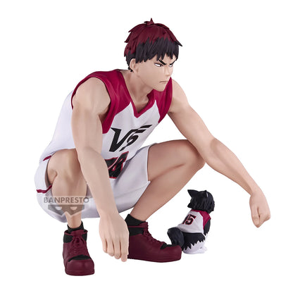 Figuras BANDAI BANPRESTO Kuroko's Basketball ÚLTIMO PARTIDO | Figuras de anime de Kuroko, Kagami, Aomine, Akashi, Murasakibara, Kise y Midorima en pose informal con el cachorro Kuro Junior. Ideal para aficionados y coleccionistas.