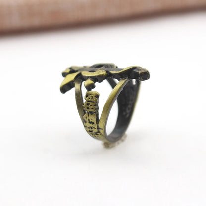 Bague en bronze inspirée de Fullmetal Alchemist. Parfaite pour le cosplay ou comme cadeau original