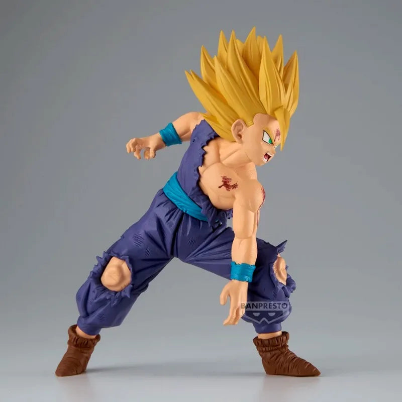 10-13cm Figurine Dragon Ball Z | Figurine officielle Banpresto de la gamme Match Makers représentant Gohan affrontant Cell. Modèle en PVC détaillé, idéal pour les collectionneurs et fans de DBZ