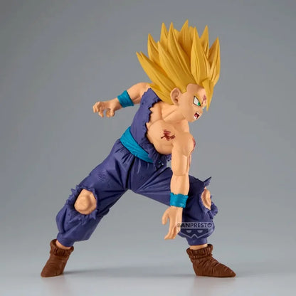10-13cm Figurine Dragon Ball Z | Figurine officielle Banpresto de la gamme Match Makers représentant Gohan affrontant Cell. Modèle en PVC détaillé, idéal pour les collectionneurs et fans de DBZ