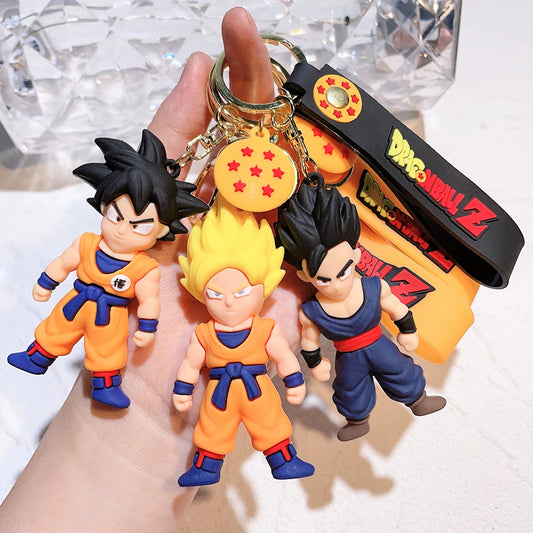 Dragon Ball Figure Keychain Creative Pendant Doll Car Key Ring Backpack Accessories Ideal Gift 