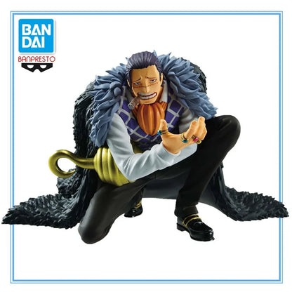 Figura BANDAI de 11cm (Edición Battle Record) One Piece | Figura de PVC Banpresto que representa al Cocodrilo en acción. Perfecto para coleccionistas y fanáticos de One Piece.